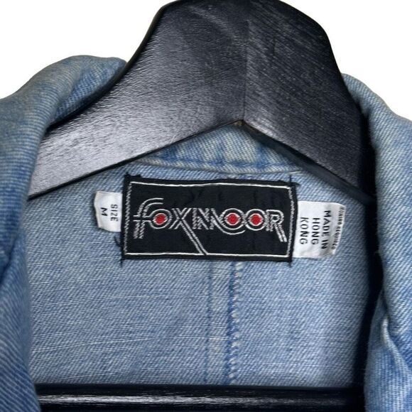 Vintage Foxmoor Denim Long Jacket Womens Medium - Picture 3 of 4
